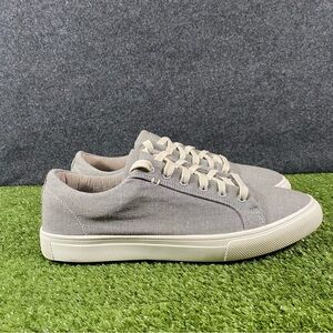 Steve Madden P-Bellow Sneakers Men's Size 11 Low Top Grey Canvas Lace Up